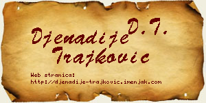 Đenadije Trajković vizit kartica